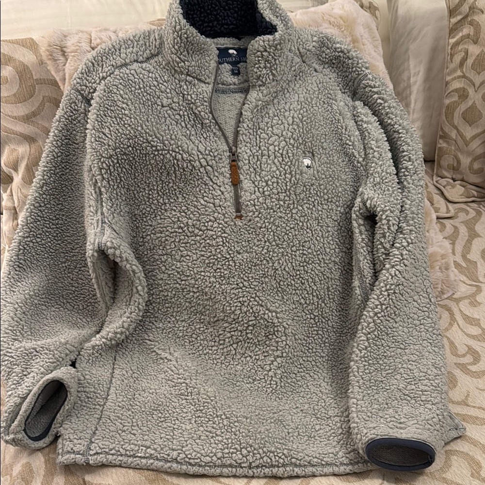 Southern Shirt light blue/gret Fleece Pullover
